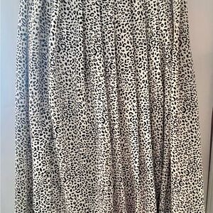 Who What Wear Black and White Maxi Skirt